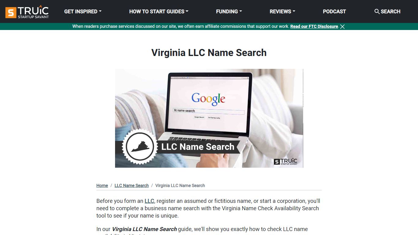 Virginia LLC Name Search - VA Business Name Search | TRUiC